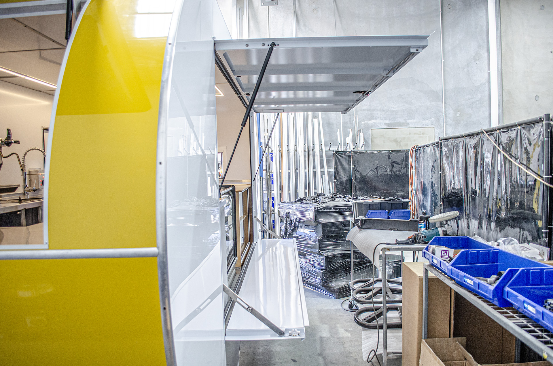 CHICH Food Van servery hatches deployed