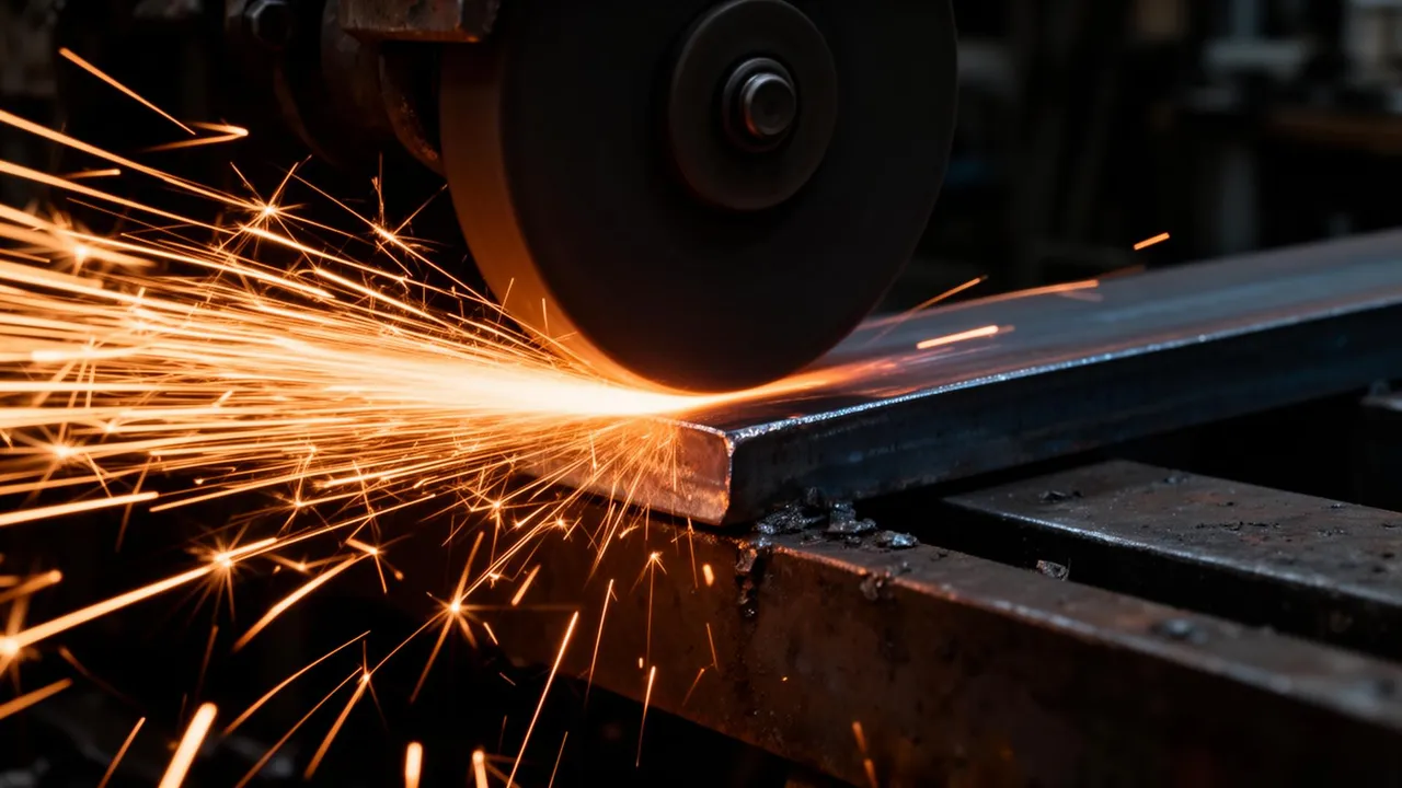Grinding sparks